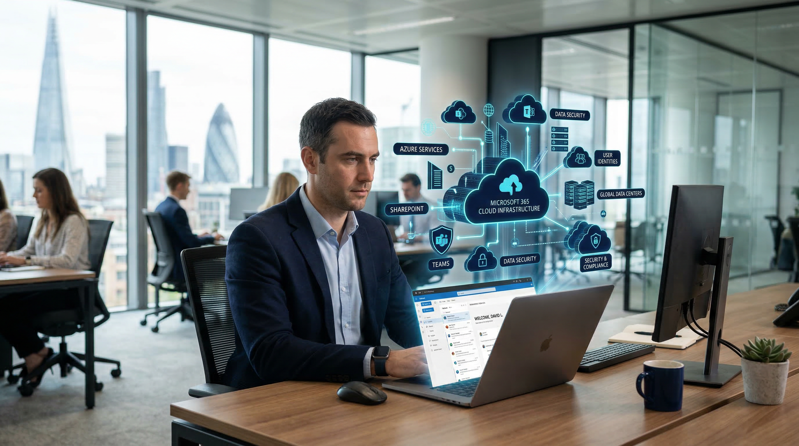 IT professional providing remote support